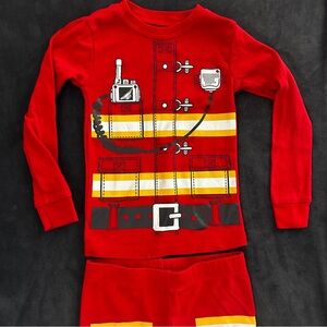 Firefighter Themed Kids Pajamas size 3T